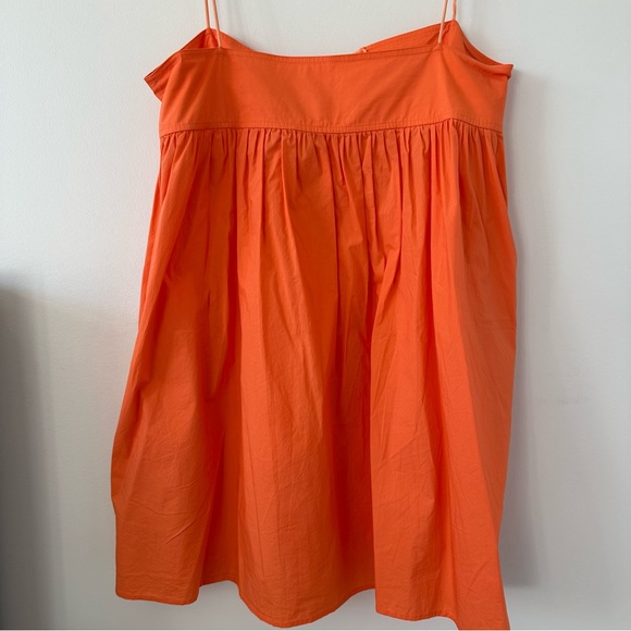 SERINA MINI DRESS - Orange Spaghetti Strap Dress - Picture 11 of 15